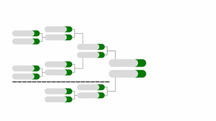 E sport playoff schedule. Tournament bracket template. E sports results table, participating to the last championship knockout. - obrazy, fototapety, plakaty