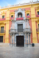 Fototapeta na wymiar Architecture of the Town of Malaga in Andalusia, Spain