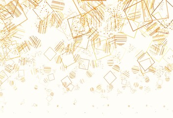 Light Green, Yellow vector texture with poly style with circles, cubes.