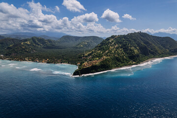 Fototapeta premium A cliff in a beautiful nature in Bali, Indonesia