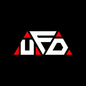 UFD triangle letter logo design with triangle shape. UFD triangle logo design monogram. UFD triangle vector logo template with red color. UFD triangular logo Simple, Elegant, and Luxurious Logo...