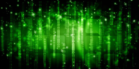 2d illustration Abstract futuristic electronic circuit technology background
