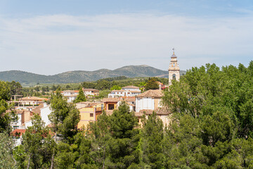 Fototapeta na wymiar Views to Alfafara, town in Valencia (Spain). 