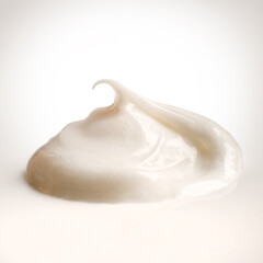 Skin care product textures. Face wash, body lotion, scrub, cream texture.