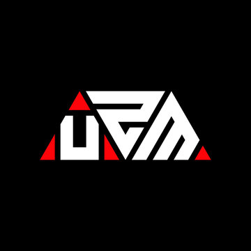 UZM triangle letter logo design with triangle shape. UZM triangle logo design monogram. UZM triangle vector logo template with red color. UZM triangular logo Simple, Elegant, and Luxurious Logo...