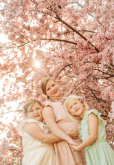Spring Girls in Flowers