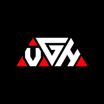 VGH triangle letter logo design with triangle shape. VGH triangle logo design monogram. VGH triangle vector logo template with red color. VGH triangular logo Simple, Elegant, and Luxurious Logo...