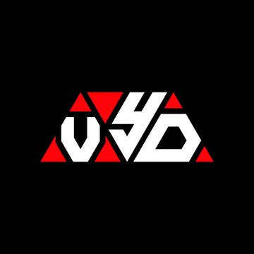 VYD triangle letter logo design with triangle shape. VYD triangle logo design monogram. VYD triangle vector logo template with red color. VYD triangular logo Simple, Elegant, and Luxurious Logo...