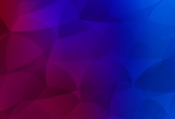 Obraz premium Dark Blue, Red vector texture with triangular style.