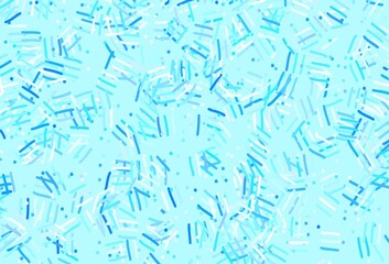 Light BLUE vector pattern with sharp lines, dots.