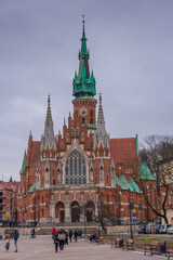 Fototapeta premium St. Joseph Church in Krakow, Poland