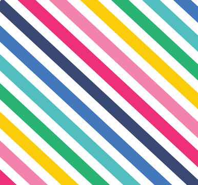 Rainbow color background abstract illustration  - diagonally striped template