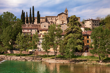 Cusercoli, Civitella di Romagna, Forli-Cesena, Italy - landscape of the ancient village on the...