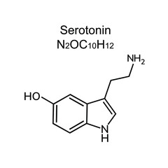 Structural chemical formula on white background