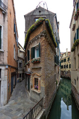 A characteristic and very narrow street in Venice