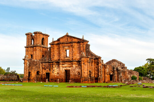 Jesuit Ruins in S&atilde;o Miguel das Miss&otilde;es, Rio Grande do Sul, Brazil