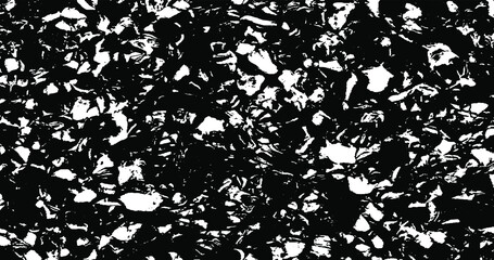 Small uneven spots and particles of debris. Abstract vector texture. Distressed uneven background. Grunge texture overlay with fine grains isolated on white background. Vector illustration. EPS10.