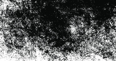 Aged wall texture. Grainy messy overlay of empty, aging, scratched wall. Grunge rough dirty background. Vector Illustration. Black isolated on white background. EPS10.