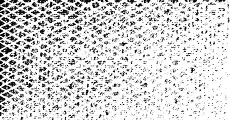 Rough, irregular texture composed of monochrome geometric elements. Overlay distressed grunge background. Abstract vector illustration. Isolated on white background. EPS10