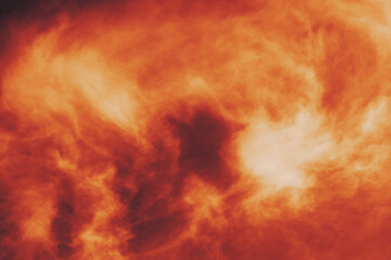 The red sky background looked like smoke and fire. bomb Violent. for wallpaper, backdrop and design.
