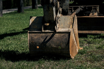  bucket on construction site