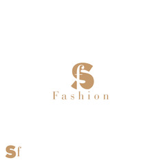 S F logo design fashion logo 
