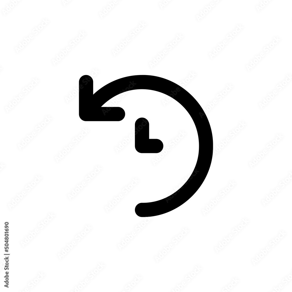 Poster history icon vector. recent event history symbol in simple linear style. vector eps 10