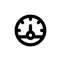 Car Speedometer, Odometer, Dashboard simple vector icon. Vector EPS 10