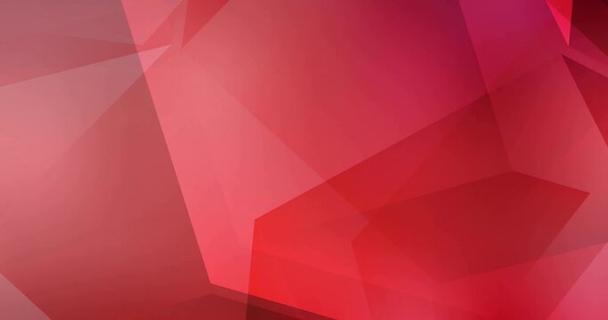 4K looping light red polygonal video sample. Shining colorful animation in simple style. Movie for a cell phone. 4096 x 2160, 30 fps. Codec Photo JPEG.