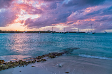 Jolly Hall Beach Sunset
