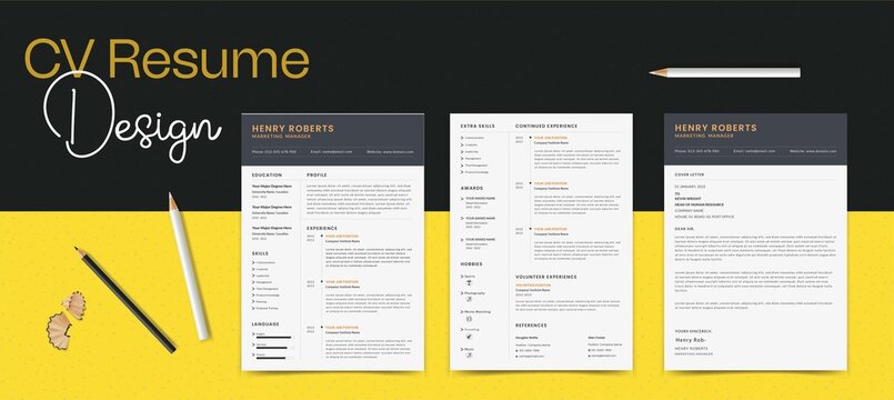 CV Resume Design Professional Resume Template CV Design