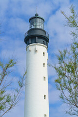 The lighthouse of the city of Biarritz in France.