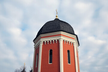 Vysokopetrovsky Monastery in Moscow, famous landmark.	