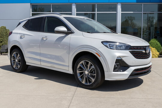 Buick Encore SUV display. The Encore has Amazon Alexa, Apple CarPlay and Android Auto built in.