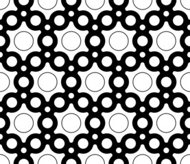 Black and white seamless vector illustrations. Coloring page, colouring  book for adults and children. Line pattern design. Decorative abstract geometric linear background. Easy to edit color and line