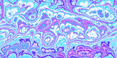 turquoise white purple blue marbled seamless tile fractal design