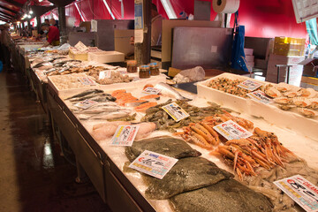 Mercato del pesce a Chioggia Venezia