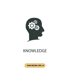 knowledge icons  symbol vector elements for infographic web