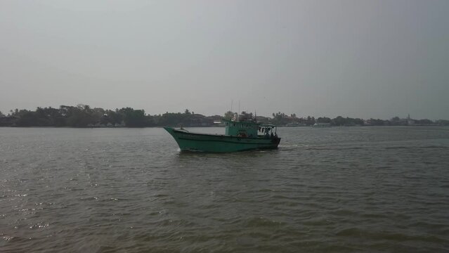 On board a pleasure boat in Kochi (Cochin) India