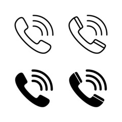 Call icons vector. telephone sign and symbol. phone icon. contact us