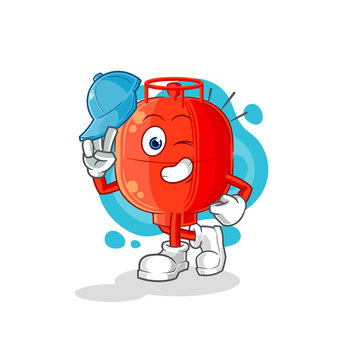 recommend clip art: gas cylinder young boy character cartoon
