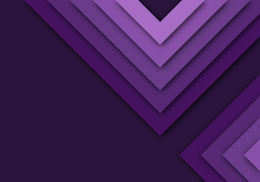 Purple Background Geometric Overlap Layer Paper Cut on Dark with Space Design