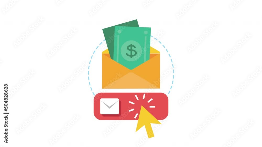 Aufkleber envelopes mail send message animation