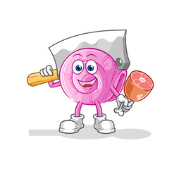 shell Butcher illustration. character vector