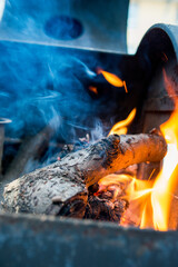 Feuer Glut Kohle Essen Grillen Verbrennung