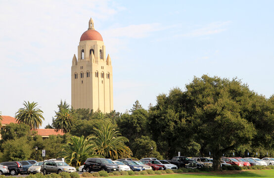 Archive building in Stanford university in California, USA