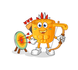 water dipper native american tribe. cartoon mascot vector