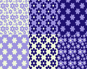 Seamless classic pattern set vector illustration, Seamless patterns for background