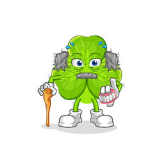 clover white haired old man. character vector