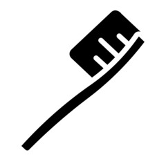 toothbrush glyph icon